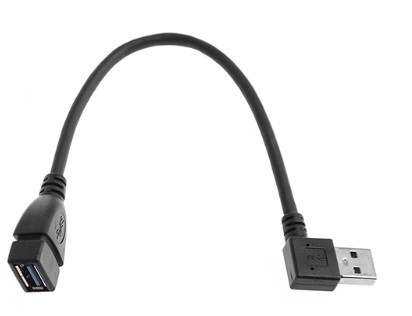 Mediaan Mok Afsnijden USB KABEL 3.0 USB-A MALE HAAKS RECHTS/USB-A FEMALE 0.20M -  Aansluitkabels-Verloopstekkers | Eijlander Electronics