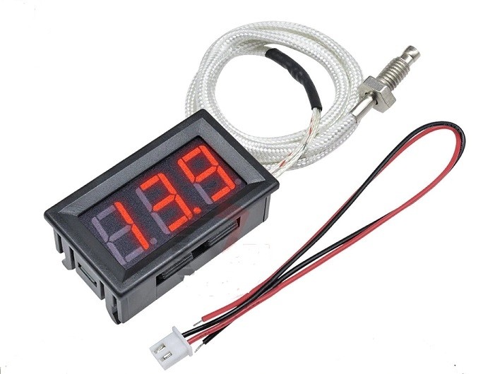 Lucht prinses wazig DIGITALE TEMPERATUUR METER LED ROOD INBOUW -30C/+800C - Temperatuurmeters -  Meetapparatuur | Eijlander Electronics