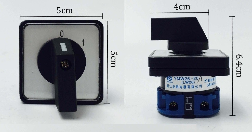 Licht recorder Vergelijken DRAAI SCHAKELAAR 2 STANDEN 2 X MAAK 680V/20A - Schakelaars - Electronica |  Eijlander Electronics