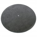 ZWARTE LEDERE PLATENSPELER MAT 295MM DOORSNEDE 3MM DIK