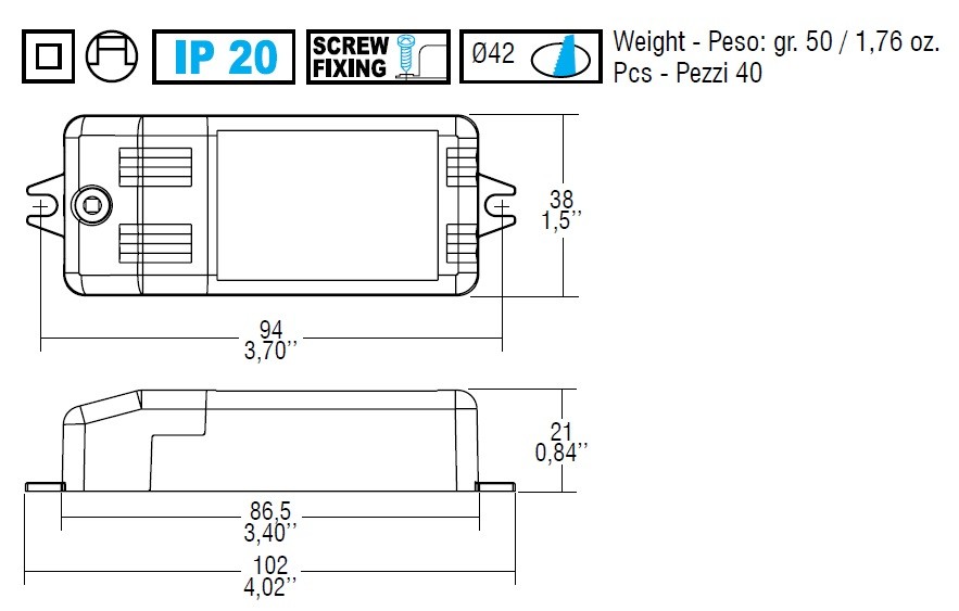 Micro Md Led Driver 8 5 28vdc 350ma 10w Dimbaar Ledvoedingen En Leddrivers Voedingen Halogeen En Led Verlichting Eijlander Electronics