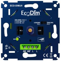 LED DIMMER 0-300W INBOUW 0-300W FASE AFSNIJDING (RC) / 0-150W FASE AANSNIJDING (RL)