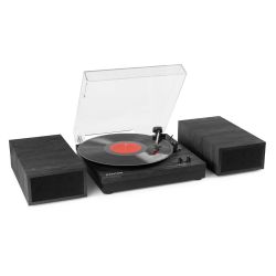 RECORD PLAYER SET DARK BLACK/GREY
