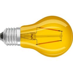 LEDLAMP STANDAARD 2.5W GEEL HELDER 230VAC E27