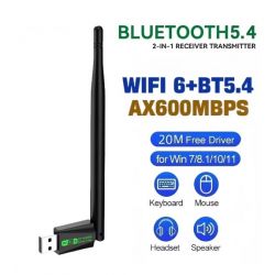 WIRELESS USB ADAPTER WIFI6 EN BLUETOOTH 5.4