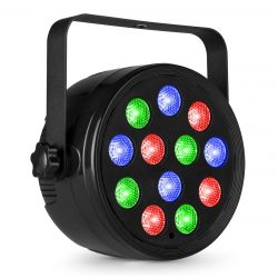 LED PAR 12 X 2W RGB DMX EN AFSTANDBEDIENING