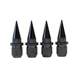 SPIKES SET VAN 4 STUKS ZWART