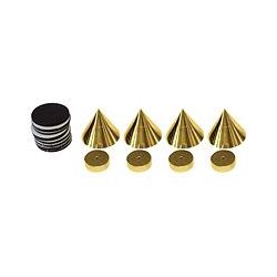 SPIKES SET VAN 4 STUKS MESSING