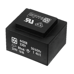 TRANSFORMATOR 16VA 2X12V 1X0.667A