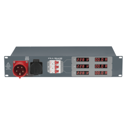 PSA-16A3S DIGITALE CONTROLE 16A CEE 5P NAAR 7 X 16A SCHUKO