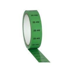 MARKEER TAPE GROEN 25MM X 33M MET OPDRUK 25M