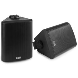 WANDSPEAKERS 6.5'' 40W 100V ZWART IP5X PER SET