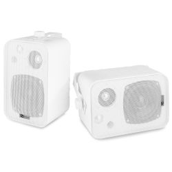 WANDSPEAKERS 4'' 40W 100V WIT IP5X PER SET