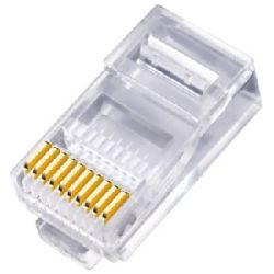 RJ48 10P 2 STUKS KABEL PLAT SOEPELE ADERS