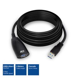 USB-A 3.0 VERLENGKABEL MET SIGNAALVERSTERKER 5M