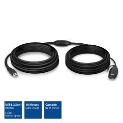 USB-A 3.0 VERLENGKABEL MET SIGNAALVERSTERKER 10M