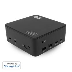 UNIVERSEEL USB-C DOCKINGSTATION 4K, VOOR 3 HDMI/DISPLAYPORTMONITOREN, DISPLAYLINK