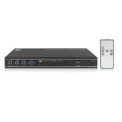 KVM SWITCH 4 POORT USB-C/HDMI 4K60HZ