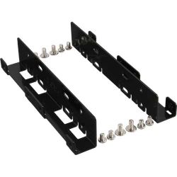 ADAPTER 3.5''-2 X 2.5'' ZWART VOOR INBOUW HARDDISK