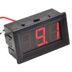 PANEELMETER LED ROOD 0-100VDC 3 DIGIT 3 DRAADS