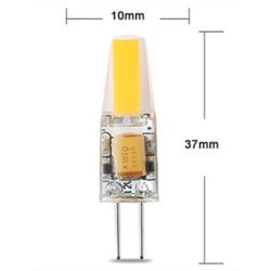 LED LAMP 12VAC/DC 3000K 2.0W G4 COB CILINDER NIET DIMBAAR