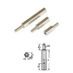 AFSTANDBUS M3 45MM INWENDIG/UITWENDIG 10 STUKS SLEUTEL 5.0MM