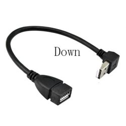 USB KABEL 2.0 USB-A M/F HAAKS DOWN 0.2M