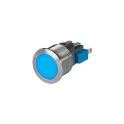 MOMENT 1XOM 230VAC/3A IP40 M22 VERLICHTING KNOP BLAUW