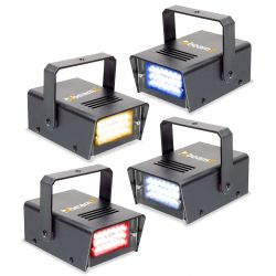 STROBOSCOOP SET 4 STUKS 4 KLEUREN 24 LEDS