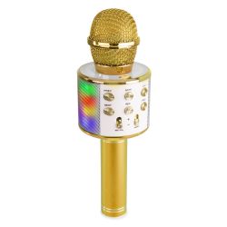 KARAOKE MICROFOON BT/MP3 GOUD