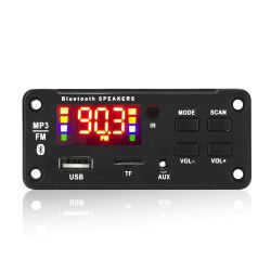 MP3 PLAYER MET FM RADIO, AUX INGANG, BLUETOOTH 5.0 2 X 25W 12V EN AFSTANDBEDIENING