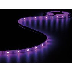 LED STRIP RGB 5M 150 LEDS IP61 ZELFKLEVEND INCL. 12VDC ADAPTER EN CONTROLLER MET AFSTANDBEDIENING