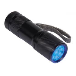 ZAKLAMP MET 9 X UV-LEDS