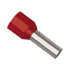 ADEREINDHULS GEISOLEERD ROOD 1.00MM2 100 STUKS