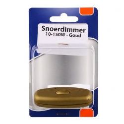 SNOERDIMMER 10-150W GOUD VOOR LED EN GLOEILAMPEN