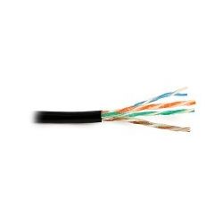 UTP CAT6 4X2 MASSIEF PE ZWART VOOR BUITEN