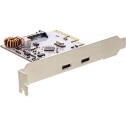 PCIE KAART MET 2 X USB 3.1 POORTEN