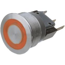 MOMENT 1XOM 230VAC/3A IP67 M19 VERLICHTING RING ROOD