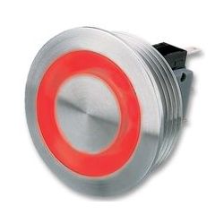 MOMENT 1XOM 230VAC/3A IP67 M30 VERLICHTING RING ROOD