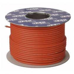 KABEL MICROFOON ROOD 2X0.22MM MET KATOEN DRAAD