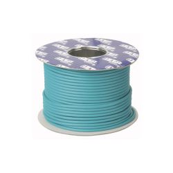 KABEL MICROFOON GROEN 2X0.22MM MET KATOEN DRAAD