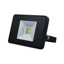 BOUWLAMP LED 10W 750LM 4000K IP65 230V ZWART MET BEWEGINGSMELDER