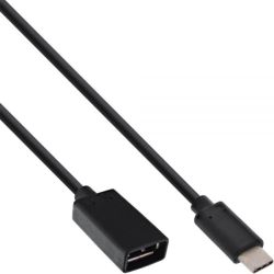 USB-C KABEL 3.1 MALE / 3.0 A FEMALE 0.15M