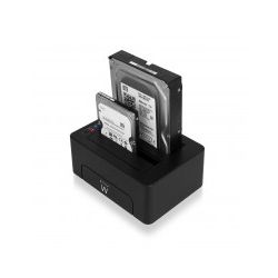 DOCKING STATION VOOR 2.5'' EN 3.5'' SATA HARDDISKEN USB3.0INCLUSIEF CLONING FUNCTIE