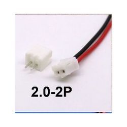 KABEL JST PH 2.0 2PIN FEMALE 75MM + MALE PRINT