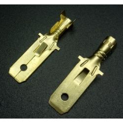 SCHUIF 6.3MM MALE ONGEISOLEERD MET LOCK 10 STUKS