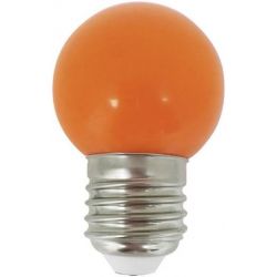 LEDLAMP KOGEL 1W ORANJE 230VAC E27