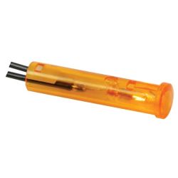 LAMP 12V ROND 7X27MM AMBER