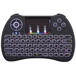 WIRELESS MINI KEYBOARD RGB MET TOUCHPAD VOOR HTPC ANDROID TVRASPBERRY PI 3