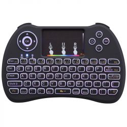 WIRELESS MINI KEYBOARD RGB MET TOUCHPAD VOOR HTPC ANDROID TVRASPBERRY PI 3